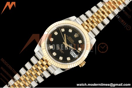Rolex - Datejust 126333 41mm 904L Gain Weight Jub Flt YG/SS Blk/Dia QF SH3235 | 롤렉스 - 데이트저스트 126333 41mm 904L 게인 웨이트 주브 플랫 YG/SS 블랙/다이얼 QF SH3235