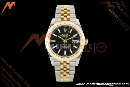 Datejust 126333 41mm 904L Gain Weight Jub Flt YG/SS Blk/Stk QF SH3235