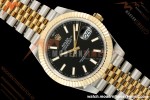 Datejust 126333 41mm 904L Gain Weight Jub Flt YG/SS Blk/Stk QF SH3235 | 데이트저스트 126333 41mm 904L 게인 웨이트 주브 플랫 YG/SS 블랙/스틸 QF SH3235