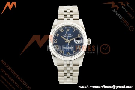 Rolex - Datejust 116234 36mm Jub Flt 316L SS/SS Blu/Rmn BPF VR3135