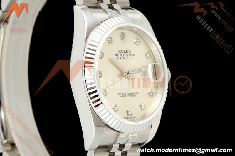 Rolex - Datejust 116234 36mm Jub Flt 316L SS/SS Silv/Dia BPF VR3135