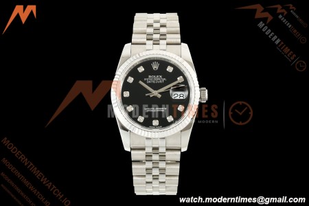 Rolex - Datejust 116234 36mm Jub Flt 316L SS/SS Blk/Dia BPF VR3135