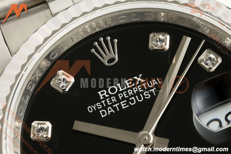 Rolex - Datejust 116234 36mm Jub Flt 316L SS/SS Blk/Dia BPF VR3135 | 롤렉스 - 데이트저스트 116234 36mm 주브 플랫 316L SS/SS 블랙/다이아 BPF VR3135