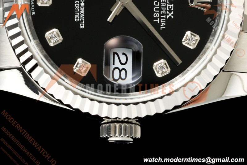 Rolex - Datejust 116234 36mm Jub Flt 316L SS/SS Blk/Dia BPF VR3135 | 롤렉스 - 데이트저스트 116234 36mm 주브 플랫 316L SS/SS 블랙/다이아 BPF VR3135