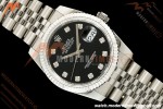 Rolex - Datejust 116234 36mm Jub Flt 316L SS/SS Blk/Dia BPF VR3135 | 롤렉스 - 데이트저스트 116234 36mm 주브 플랫 316L SS/SS 블랙/다이아 BPF VR3135