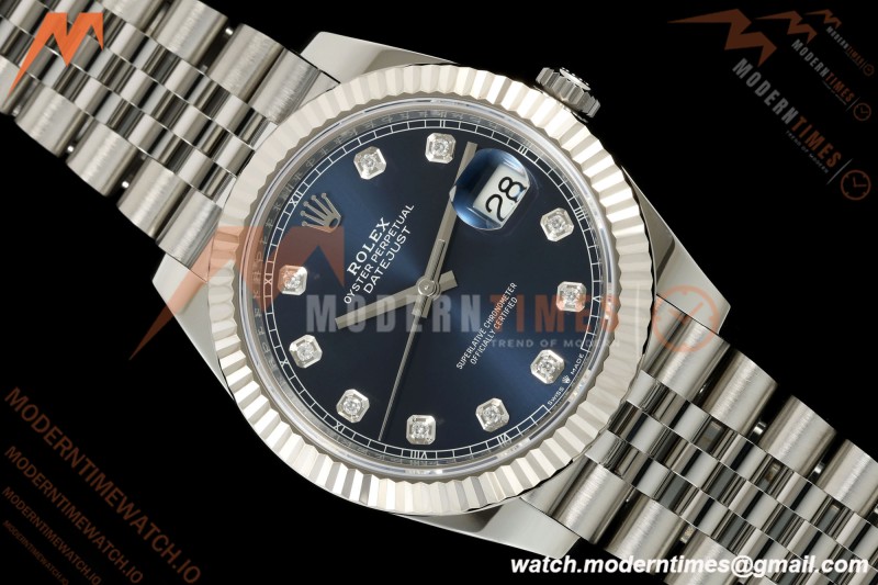Rolex - Datejust 126334 41mm Jub Flt 904L SS/SS Blue/Dia SEEK SH3235