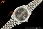 Rolex - Datejust 126334 41mm Wimbledon Jub Flt 904L SS/SS Grey/Rmn SEEK SH3235