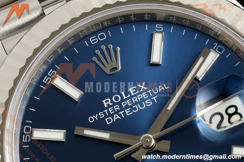 Rolex - Datejust 126334 41mm Jub Flt 904L SS/SS Blu/Stk SEEK SH3235