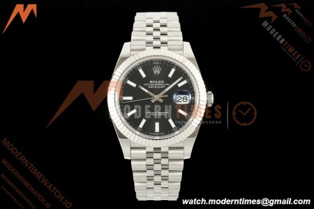 Rolex - Datejust 126334 41mm Jub Flt 904L SS/SS Blk/Stk SEEK SH3235
