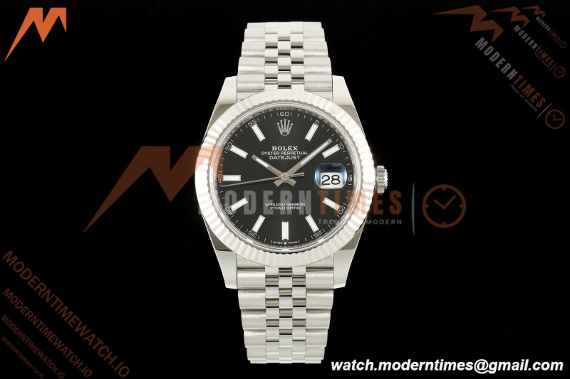 Rolex - Datejust 126334 41mm Jub Flt 904L SS/SS Blk/Stk SEEK SH3235 | 롤렉스 - 데이트저스트 126334 41mm 주브 Flt 904L SS/SS 블랙/Stk SEEK SH3235