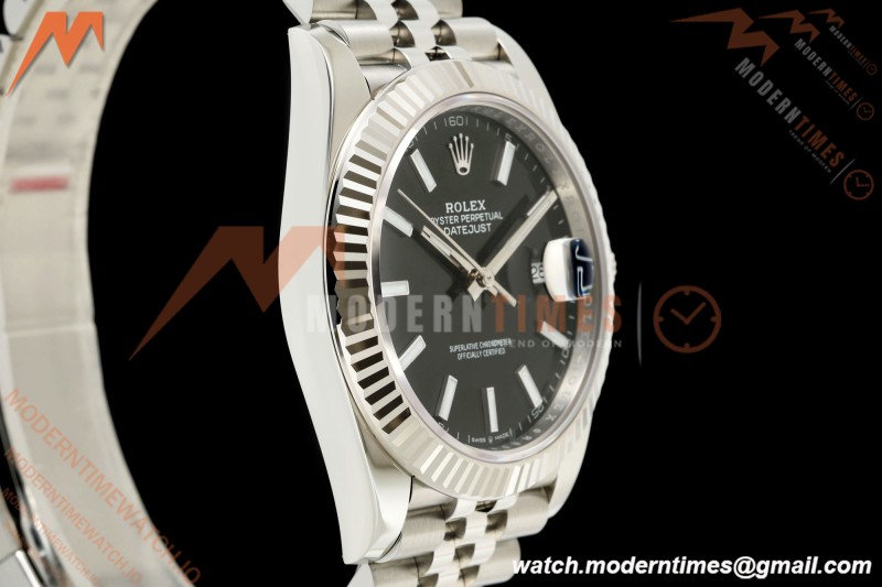 Rolex - Datejust 126334 41mm Jub Flt 904L SS/SS Blk/Stk SEEK SH3235 | 롤렉스 - 데이트저스트 126334 41mm 주브 Flt 904L SS/SS 블랙/Stk SEEK SH3235