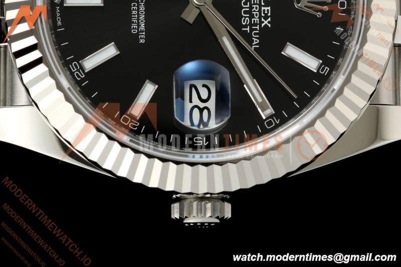 Rolex - Datejust 126334 41mm Jub Flt 904L SS/SS Blk/Stk SEEK SH3235 | 롤렉스 - 데이트저스트 126334 41mm 주브 Flt 904L SS/SS 블랙/Stk SEEK SH3235