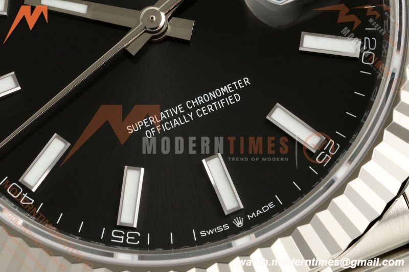 Rolex - Datejust 126334 41mm Jub Flt 904L SS/SS Blk/Stk SEEK SH3235 | 롤렉스 - 데이트저스트 126334 41mm 주브 Flt 904L SS/SS 블랙/Stk SEEK SH3235