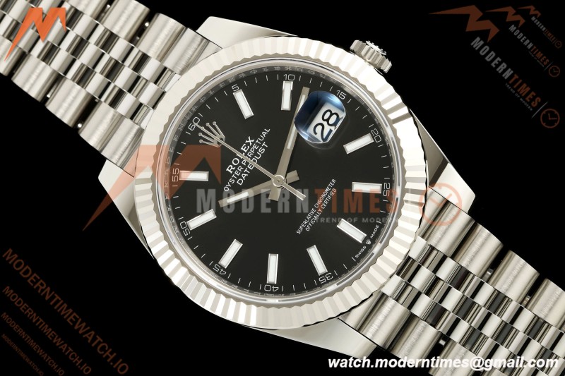 Rolex - Datejust 126334 41mm Jub Flt 904L SS/SS Blk/Stk SEEK SH3235 | 롤렉스 - 데이트저스트 126334 41mm 주브 Flt 904L SS/SS 블랙/Stk SEEK SH3235