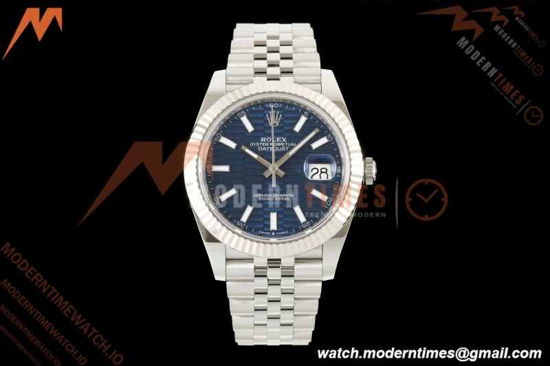 Rolex - Datejust 126334 41mm Jub Flt 904L SS/SS F-Blu/Stk SEEK SH3235