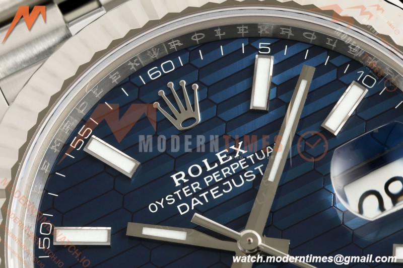 Rolex - Datejust 126334 41mm Jub Flt 904L SS/SS F-Blu/Stk SEEK SH3235