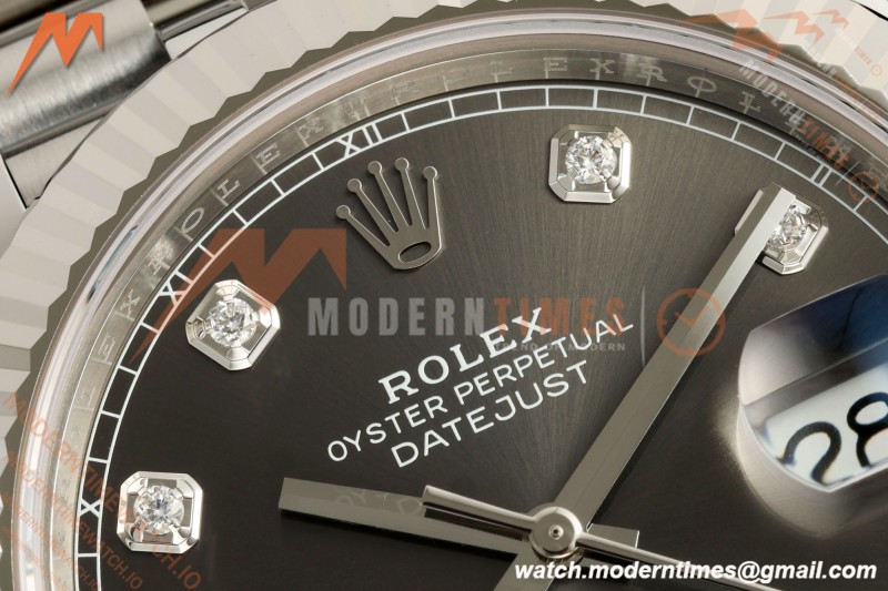 Rolex - Datejust 126334 41mm Jub Flt 904L SS/SS Gry/Dia SEEK SH3235