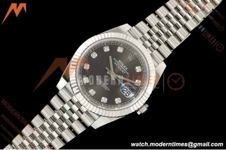 Rolex - Datejust 126334 41mm Jub Flt 904L SS/SS Gry/Dia SEEK SH3235