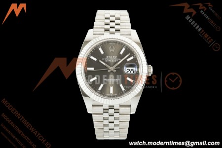 Rolex - Datejust 126334 41mm Jub Flt 904L SS/SS Gray/Stk Clean Plus DD3235