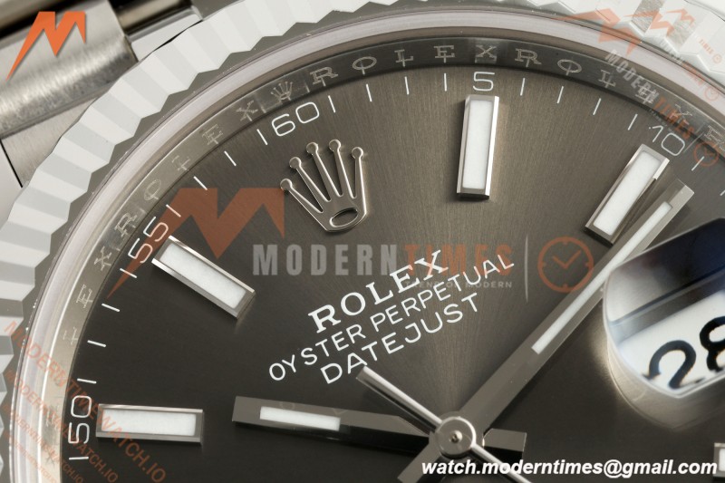 Rolex - Datejust 126334 41mm Jub Flt 904L SS/SS Gray/Stk Clean Plus DD3235