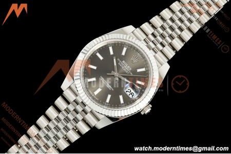 Rolex - Datejust 126334 41mm Jub Flt 904L SS/SS Gray/Stk Clean Plus DD3235