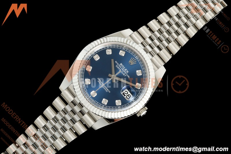 Rolex - Datejust 126334 41mm Jub Flt 904L SS/SS Blu/Dia Clean Plus DD3235