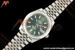 Rolex - Datejust 126334 41mm Jub Flt 904L SS/SS Mint Green VF DD3235