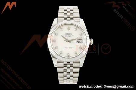 Rolex - Datejust 126334 41mm Jub Flt 904L SS/SS W-MOP/DIA VF DD3235