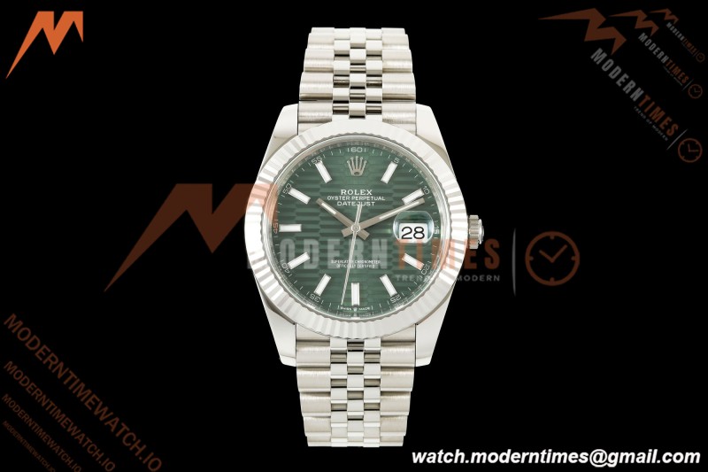Rolex - Datejust 126334 41mm Jub Flt 904L SS/SS F-Grn/Stk VF DD3235 | 롤렉스 - 데이트저스트 126334 41mm 주브 Flt 904L SS/SS F-Grn/Stk VF DD3235