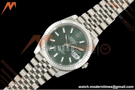 Rolex - Datejust 126334 41mm Jub Flt 904L SS/SS F-Grn/Stk VF DD3235