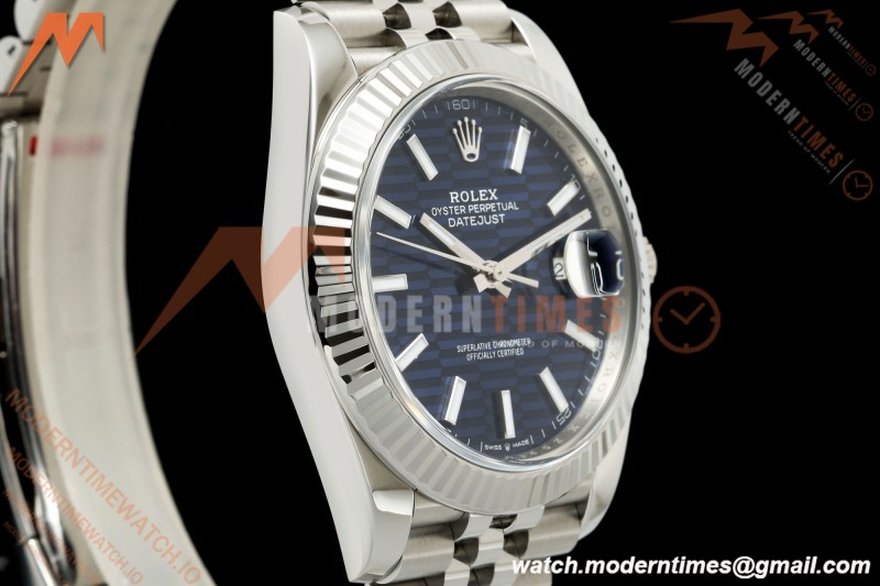 Rolex - Datejust 126334 41mm Jub Flt 904L SS/SS F-Blu/Stk VF DD3235