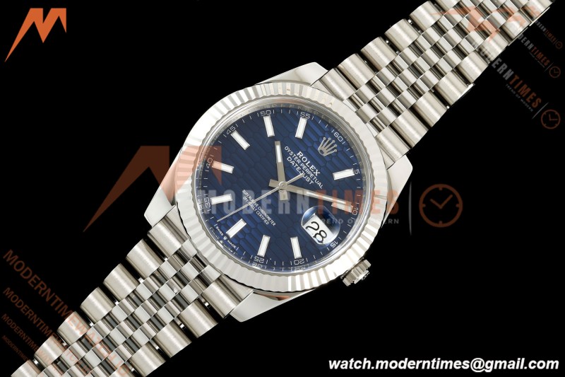 Rolex - Datejust 126334 41mm Jub Flt 904L SS/SS F-Blu/Stk VF DD3235