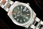 Rolex - Datejust 126334 41mm Oys Flt 904L SS/SS Mint Green VF DD3235