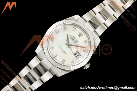 Rolex - Datejust 126334 41mm Oys Flt 904L SS/SS W-MOP/DIA VF DD3235