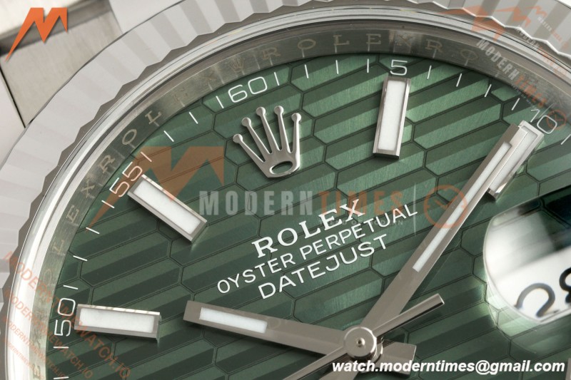 Rolex - Datejust 126334 41mm Oys Flt 904L SS/SS F-Grn/Stk VF DD3235 | 롤렉스 - 데이트저스트 126334 41mm 오이스 Flt 904L SS/SS F-Grn/Stk VF DD3235