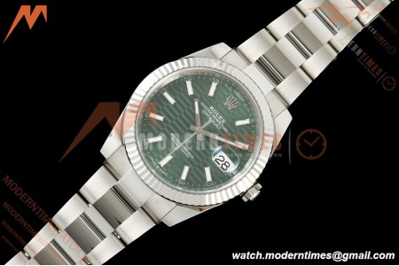 Rolex - Datejust 126334 41mm Oys Flt 904L SS/SS F-Grn/Stk VF DD3235