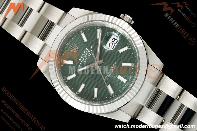 Rolex - Datejust 126334 41mm Oys Flt 904L SS/SS F-Grn/Stk VF DD3235 | 롤렉스 - 데이트저스트 126334 41mm 오이스 Flt 904L SS/SS F-Grn/Stk VF DD3235