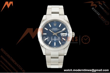 Rolex - Datejust 126334 41mm Oys Flt 904L SS/SS F-Blu/Stk VF DD3235