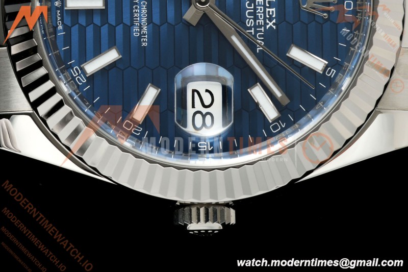 Rolex - Datejust 126334 41mm Oys Flt 904L SS/SS F-Blu/Stk VF DD3235 | 롤렉스 - 데이트저스트 126334 41mm 오이스 Flt 904L SS/SS F-블루/스틸 VF DD3235