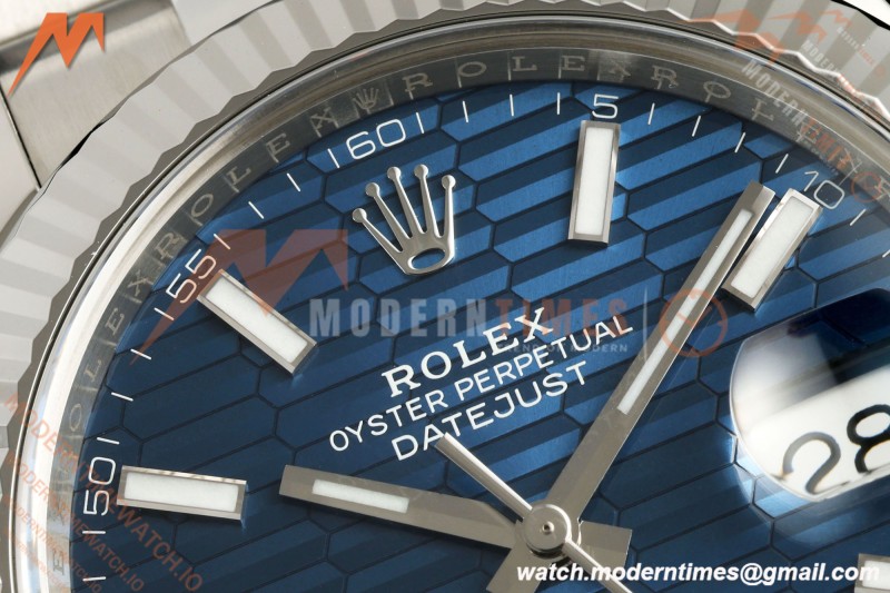 Rolex - Datejust 126334 41mm Oys Flt 904L SS/SS F-Blu/Stk VF DD3235 | 롤렉스 - 데이트저스트 126334 41mm 오이스 Flt 904L SS/SS F-블루/스틸 VF DD3235