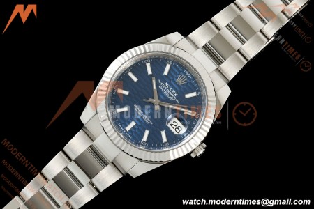 Rolex - Datejust 126334 41mm Oys Flt 904L SS/SS F-Blu/Stk VF DD3235