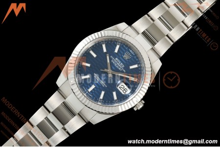 Rolex - Datejust 126334 41mm Oys Flt 904L SS/SS F-Blu/Stk VF DD3235