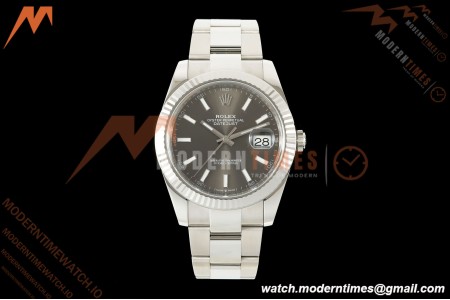 Rolex - Datejust 126334 41mm Oys Flt 904L SS/SS Grey VF DD3235