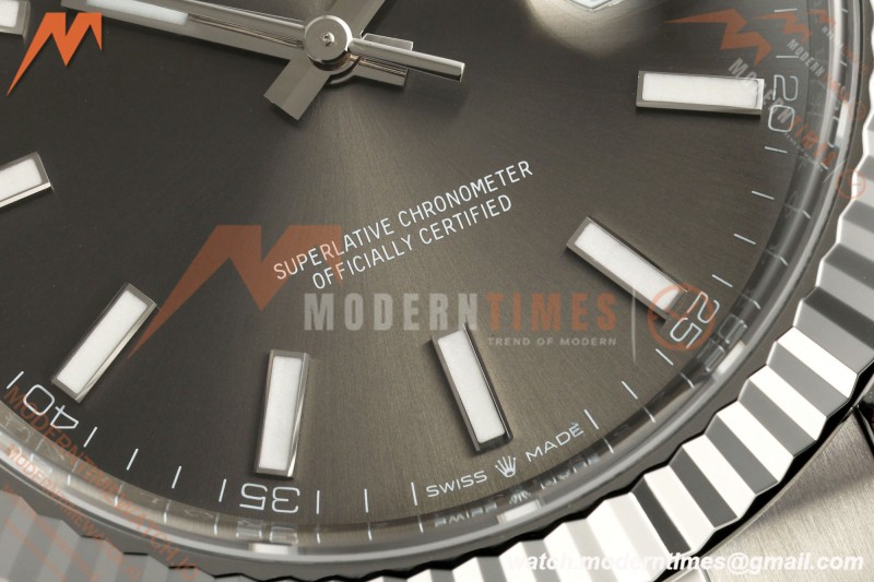 Rolex - Datejust 126334 41mm Oys Flt 904L SS/SS Grey VF DD3235 | 롤렉스 - 데이트저스트 126334 41mm 오이스 FLT 904L SS/SS 그레이 VF DD3235