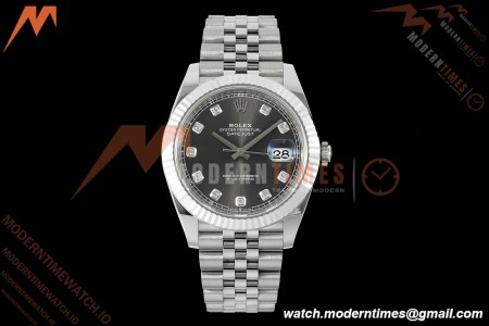 Rolex - Datejust 126334 41mm Jub Flt 904L SS/SS Gray/Dia Clean Plus DD3235