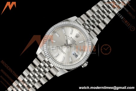 Rolex - Datejust 126334 41mm Jub Flt 904L SS/SS Silv/Stk Clean Plus DD3235