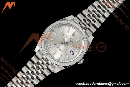 Rolex - Datejust 126334 41mm Jub Flt 904L SS/SS Silv/Stk Clean Plus DD3235