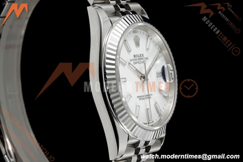 Rolex - Datejust 126334 41mm Jub Flt 904L SS/SS Wht/Stk Clean Plus DD3235