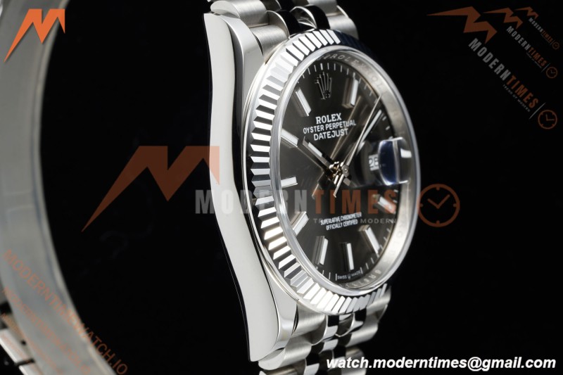 Rolex - Datejust 126234 36mm Jub Flt 904L SS/SS Gry/Stk Clean Plus DD3235
