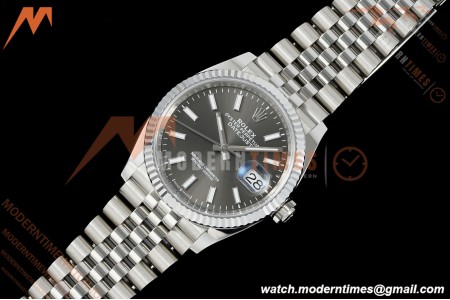 Rolex - Datejust 126234 36mm Jub Flt 904L SS/SS Gry/Stk Clean Plus DD3235